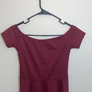 Maroon Dress